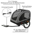 MOJAY Large Foldable Bicycle Cart Wagon Attachment for Small and Medium