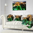 thumbnail image 3 of Designart Lighted Montreal City at Night - Cityscape Photo Throw Pillow - 12x20, 3 of 5