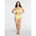 thumbnail image 2 of Time and Tru Women's and Women's Plus Ribbed High Waisted Bikini Bottoms, Sizes XS-3X, 2 of 5