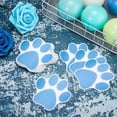 thumbnail image 4 of 20 pegatinas antideslizantes para bañera, adhesivo con forma de huella de pata, color azul., 4 of 5