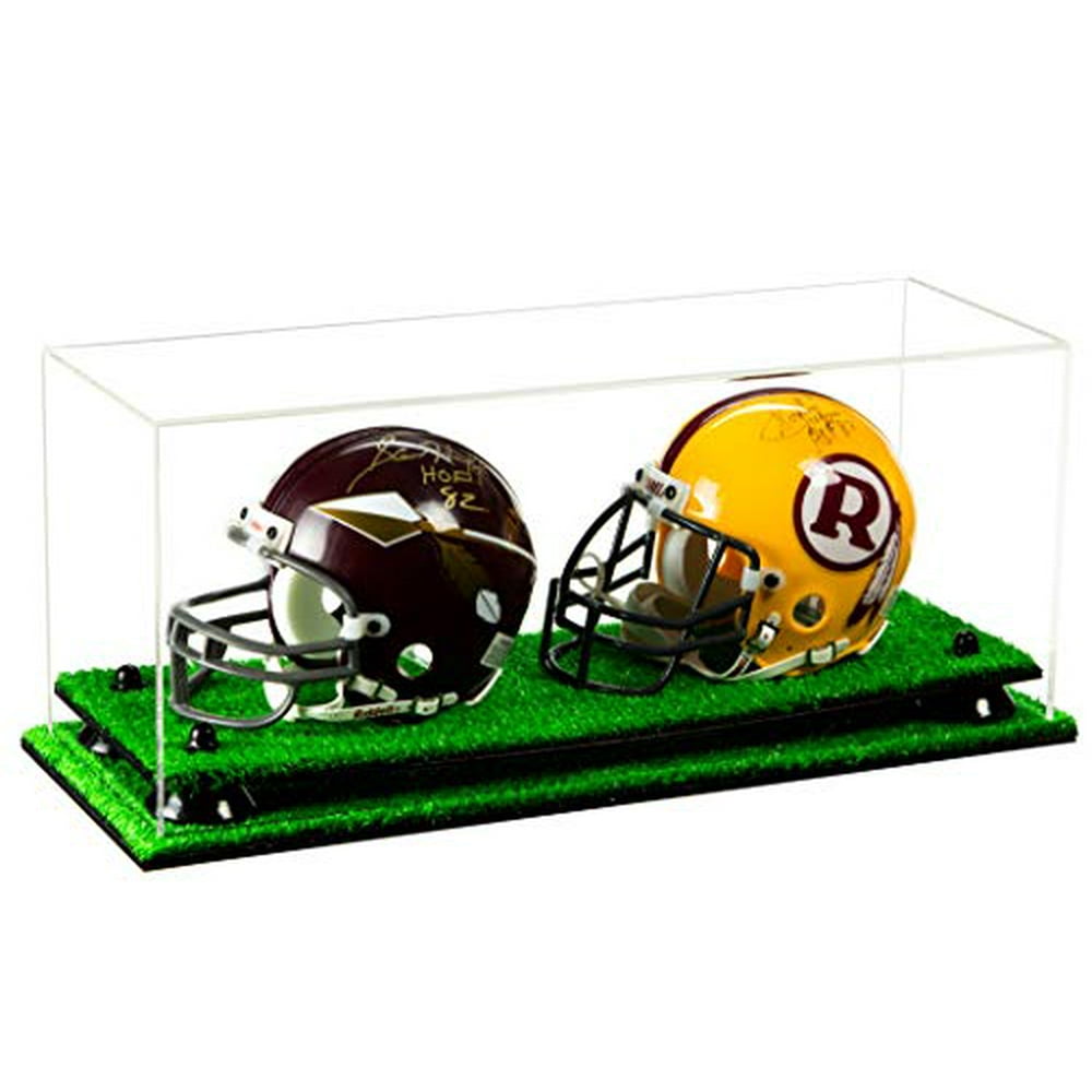 2 Mini Football Helmet Display Case (not full size) Better Display