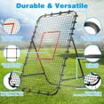 thumbnail image 4 of 7x4 FT Volleyball Rebounder Net，Ultimate Training Equipment for Volleyball & Lacrosse，Enhanced Bouncing System for Volleying, Bumping, Spiking Drills(Black）, 4 of 10