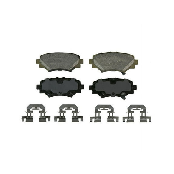 Rear Brake Pad Set - Compatible with 2014 - 2019 Mazda 3 2015 2016 2017 2018