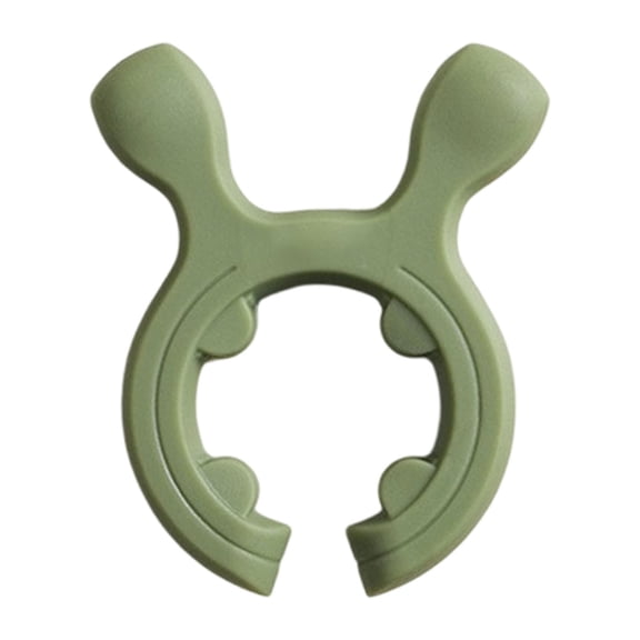 Heat-Resistant Pot Clip Utensil Holder, Torqee Spoon Rest Clip, Non-Slip Kitchen Gadget, for Cooking Pots, Pans and Stovetop Use, Green