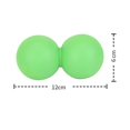 thumbnail image 2 of Bola de masaje de maní, bolas de Lacrosse de masaje para liberación miofascial, terapia de puntos gatillo, nudos musculares, 2 of 5