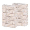 thumbnail image 2 of Superior Cotton Modern Face Towel Washcloth Set of 12, Gold, 2 of 11