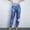 Blue womens pants, variant on up to 60% off Gifts Usmixi Womens Leather Pants Night Party Club Fashion Sparkly Street Long Pants Trendy Elastic Waist Loose Straight Trousers with Pocket Black XL