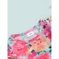 thumbnail image 6 of Bslissey Toddler Baby Girls One Piece Swimsuit Flower Print Long Sleeve Crew Neck Romper Swimwear Infant Casual Summer Bikini Bathing Suit for Beach Wear 3M-3T, 6 of 9