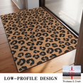thumbnail image 3 of Black and Brown Leopard Print Washable Non Slip Indoor Door Mat, Decorative Entry Rug for Entrance, Bedroom, Kitchen, Bathroom, 20"x32", 3 of 6