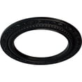 thumbnail image 3 of Ekena Millwork 12"OD x 8"ID x 1/2"P Andrea Ceiling Medallion (Fits Canopies up to 8"), Hand-Painted Jet Black, 3 of 6