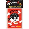 Pirate Party Invitations, 8 Count