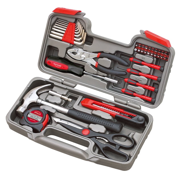 Juego de herramientas Apollo Tools Original de 39 piezas con caja de herramientas DT9706