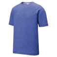 thumbnail image 5 of Yellow Rooster Mens Tri-Blend Wicking Raglan Tee True Royal Heather 3XL, 5 of 6