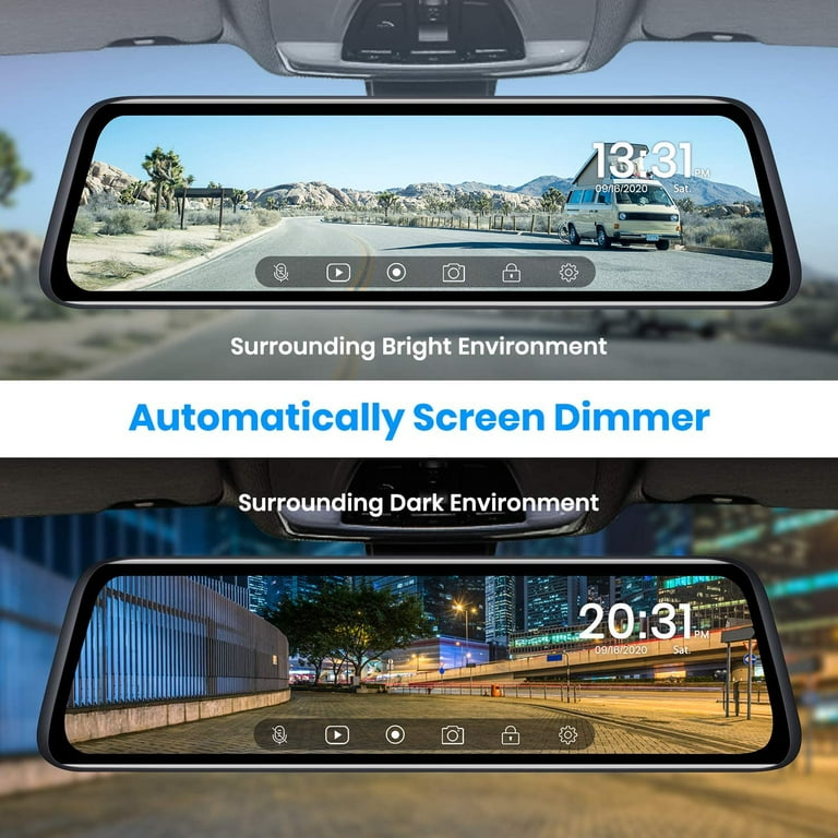 Auto-Vox T9 Backup Rear View Mirror Camera 9.35'' 1080P Full Auto-Vox T9 Backup Rear View Mirror Camera 9.35'' 1080P Full