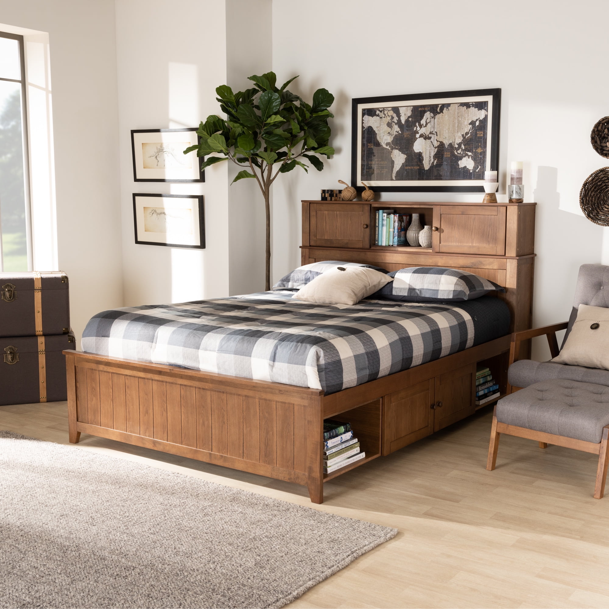 modern storage bed