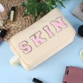 thumbnail image 3 of Mini Cosmetic Bag Simple Zipper Makeup Pouch for Daily Travel Storage Women Gift, 3 of 9