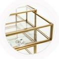 thumbnail image 5 of NICEXMAS Nicexmas 3-Tier Drawer Jewelry Case, Golden Alloy and Glass, Sturdy Storage for Home, 5 of 5