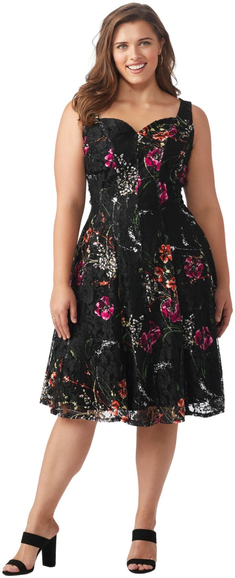 dressbarn fit and flare dress