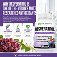 thumbnail image 6 of 180ct Resveratrol 1568mg 3 Months Supply | Antioxidant Supplement | Natural Trans-Resveratrol Pills | For Anti-Aging, Skin & Heart Health, Immune System & Brain Function, 6 of 10