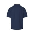 thumbnail image 7 of Gildan Youth DryBlend Jersey Polo, Short Sleeve Shirt, Classic Fit, Navy, Sizes S-XL, Pack 1, 7 of 7