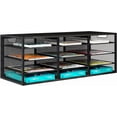 thumbnail image 2 of Compartments  Capacity Letter Tray  Adjustable Mail Organiser Storage Compartments  Stackable Document Tray  Desk Paper Tray Organiser for Office/Home/School, 2 of 5