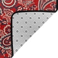 thumbnail image 4 of Area Rugs For Living Room Decor - Vintage Red Paisley Anti Slip Throw Washable Rugs 3x5 For Bedroom, Soft Indoor Carpet For Bedroom Living Room 60x39In, 4 of 5
