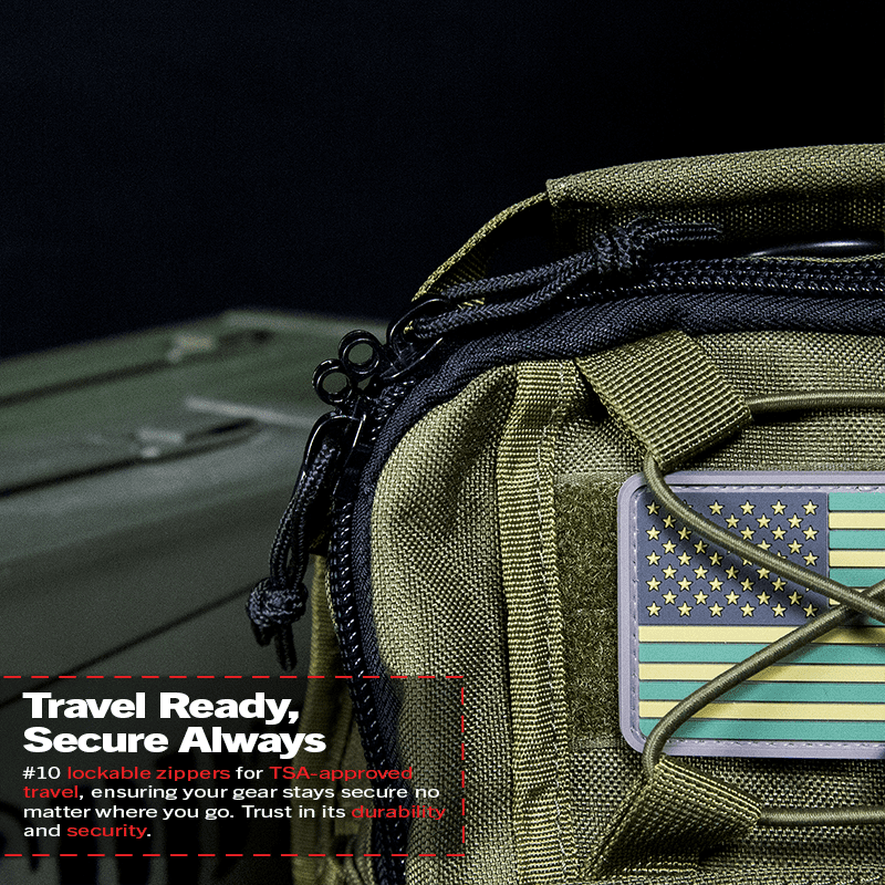 DDT Night Stalker Small EDC Sling Bag with DDT Logo Patch, Color Bloodline