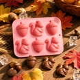 thumbnail image 3 of Squirrel & Acorn Silicone Candy Mold, 6-Cavity Autumn Themed Silicone Baking Mold for Chocolate, Gummy, Jello, Candle, Soap Making, Thanksgiving Fall DIY Craft & Kitchen Baking Supplies, 3 of 7
