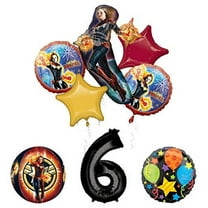 Captain Marvel 6th Birthday Party Supplies Jubilee Balloon Bouquet Decorations