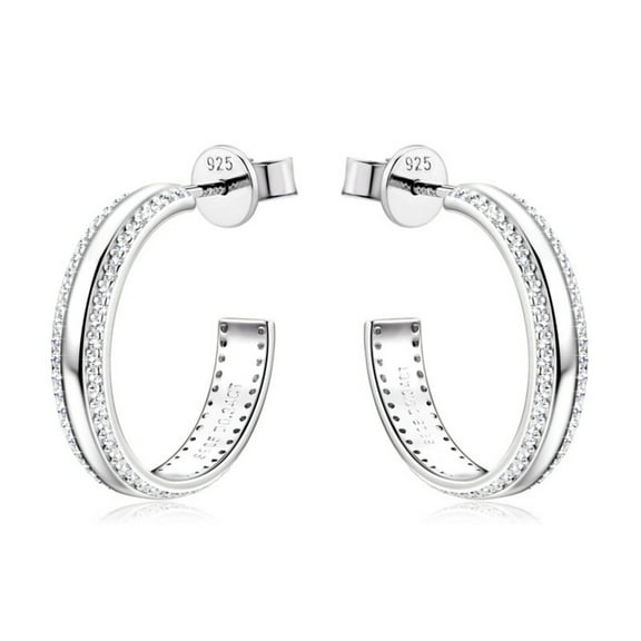 Moissanite Stud Earrings for Women 0.68cttw D Color VVS1 clarity Round Cut Diamond Earrings Studs 925 Sterling Silver Moissanite Earrings for Women