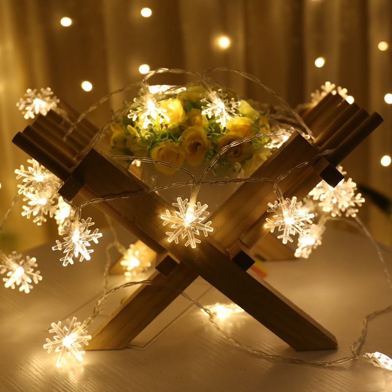 AUPERTO Star/Snowflake String Lights, Battery Operated LED Star Lights