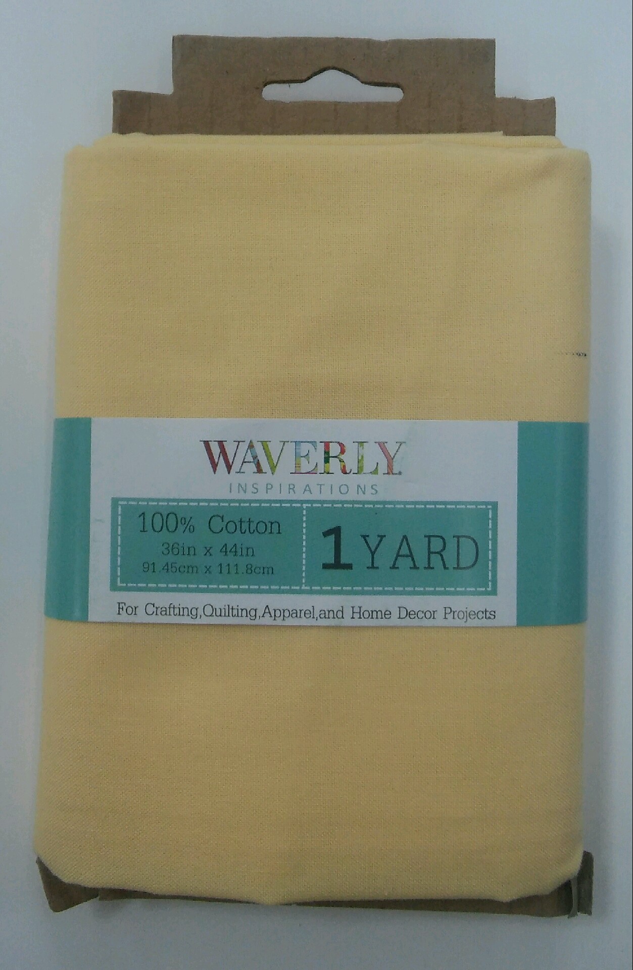 Waverly Inspirations Cotton Solid Butter Fabric, 1 Yd.