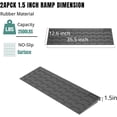 thumbnail image 2 of Car Driveway Ramps 35.5Inch Rubber Curb Ramp 28000lbs Load Capacity 2.6INCH Rise Curbside Bridge Ramp for Warehouse Garage Sidewalk(2Pack), 2 of 7