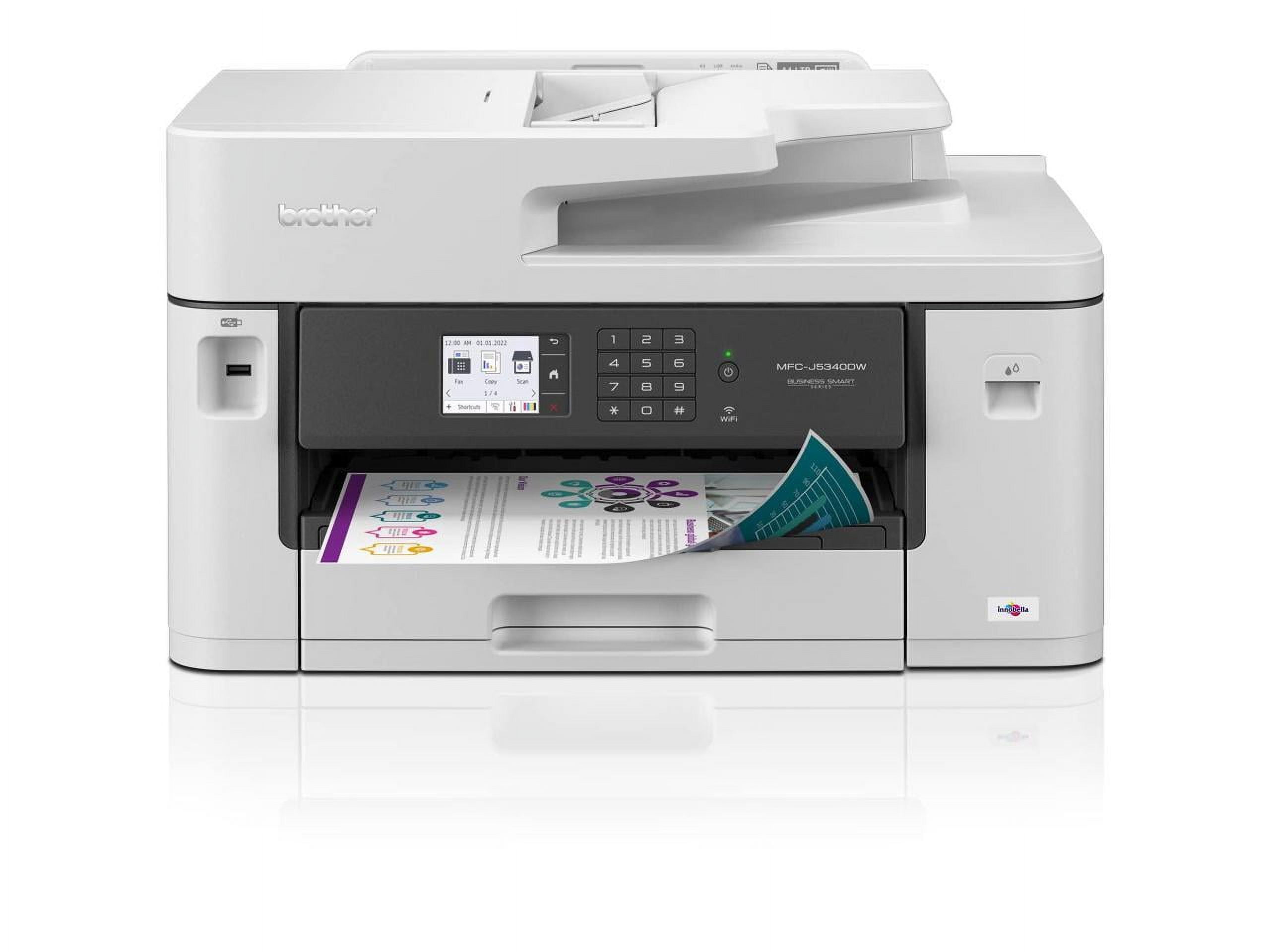 Brother MFC-J5340DW Business Color Inkjet All-in-One Printer with Printing Up to 11”x17" (Ledger Size)