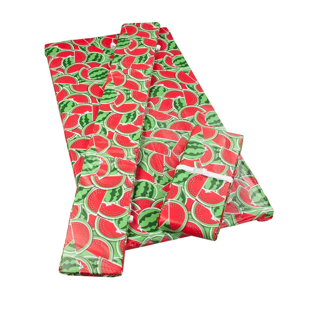Deluxe Picnic Table Cover with Cushions, 3Piece Set, Watermelon Print