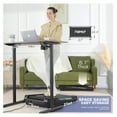 thumbnail image 6 of Walking Pad Treadmill with 5% Incline, 2.5HP Smallest Under Desk Treadmill for Home Office, Compact Walking Treadmill 300lbs Weight Capacity/ Control/Lighting Design Light Black, 6 of 7