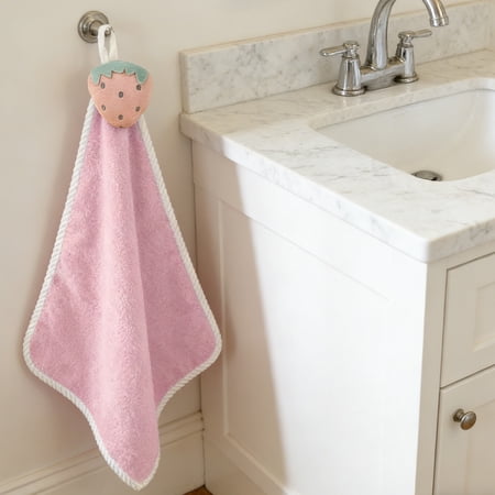 SouMaox Kitchen Towels Cute Cartoon Hand Towels Thickened Hangable Design for Kitchen Bathroom Use Ideal for Families