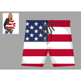 thumbnail image 1 of EastVita Independence Day boys beach pants flag pattern 5-point beach belt pocket Lanyard, 1 of 2