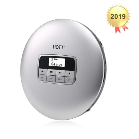 HOTT Portable CD Player Personal Compact Discman CD Player Small Walkman MP3 Disc Music CD Player