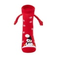 thumbnail image 3 of 2 Pair Holding Hands Socks Christmas Socks Funny Magnetic Suction 3D Doll Couple Socks Unisex Couple Socks, 3 of 8