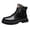 Black, variant on RotHome Men’s Platform Combat Boots Lace-up Chunky Lug Sole High Top Ankle Booties Non-Slip Round Toe Business Work Outdoor Casual Footwear