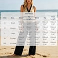 thumbnail image 3 of BRELIL Women Two Piece Sets Summer V Neck Sleeveless Tank Top Wide Leg Pants Casual Lounge Matching Outfits Beach Vacation Travel Loose Solid Basic Tracksuit, Navy S, 3 of 8