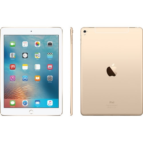 iPad Pro 9.7-inch (128GB, Wi-Fi + 4G LTE Cellular, Gold) MLQ52LL/A