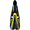 Black/Yellow, variant on Mares Volo Race Full Foot Dive Fins