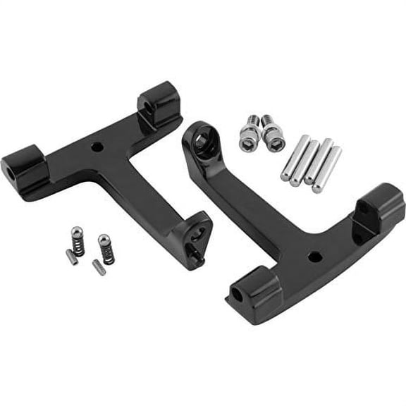 Biker's Choice Passenger Floorboard T-Brackets (Black) for 06-14 Harley FLH