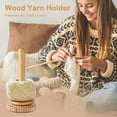 HPDL Wooden Yarn Ball Holder Thread Spool Wool Ball Knitting Tool Stand