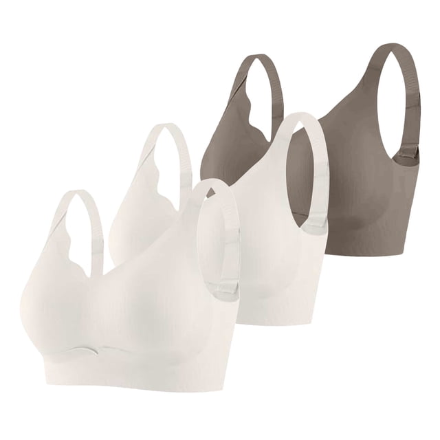 Brasier conjunto de 3 Piezas de Sujetador Deportivo sin Costuras y Cómodo para Mujer, con Soporte Ajustable, para Uso En Casa, Ocio y Entrenamiento Durante Toda La Temporada. Grande