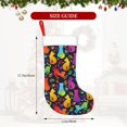 thumbnail image 4 of Daiia Colorful Cats Print Christmas Stocking，18"Large Knitted Xmas Stocking for Kids, Family Stocking for Fireplace Christmas Holiday Party Decoration, 4 of 7
