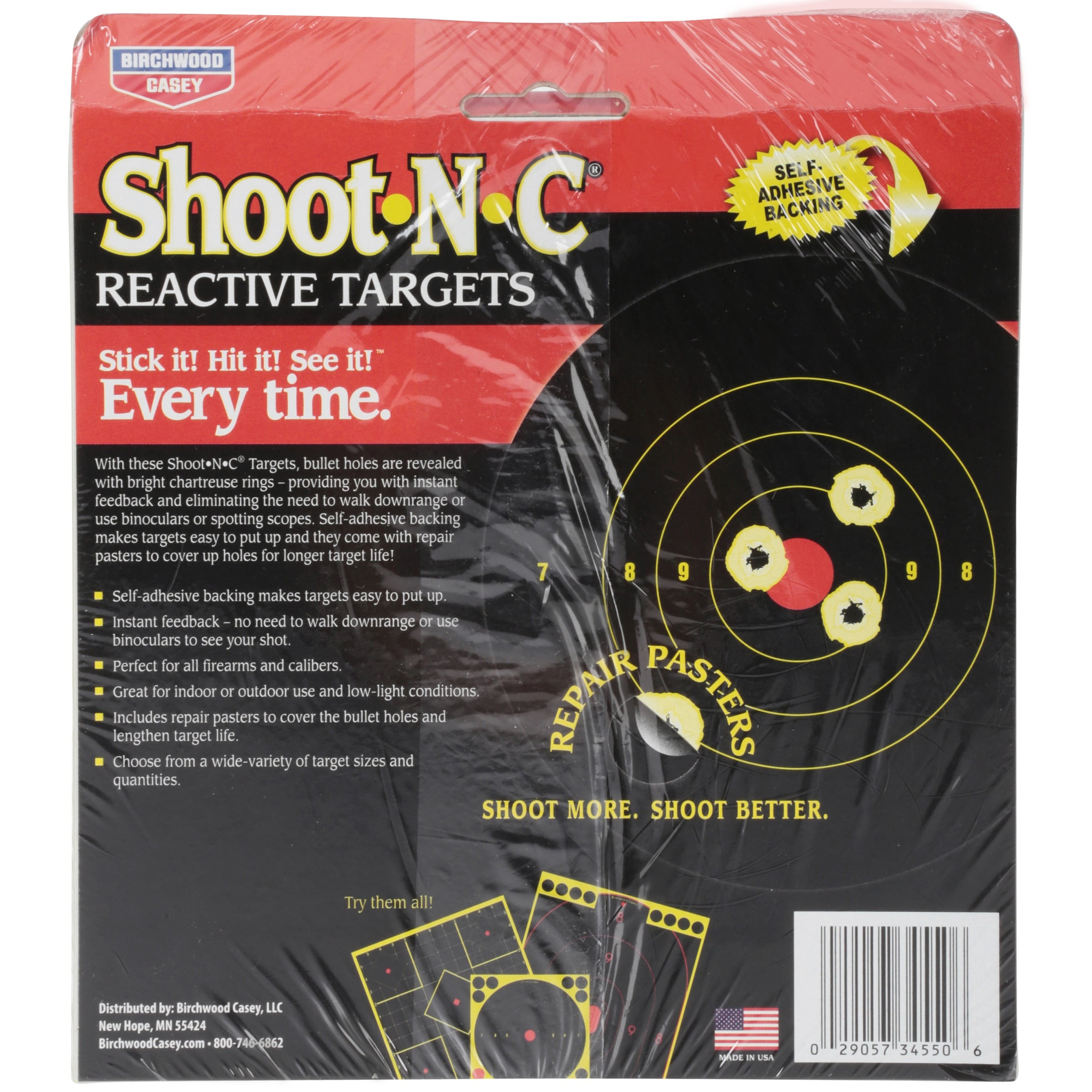 Birchwood Shoot-N-C Target, 60 Pack