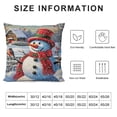 thumbnail image 5 of Nawypu  Christmas Snowman Pillow Covers  Set of  Winter Decorative Throw Pillow Covers Xmas Snowflake Cushion Covers for Sofa Couch Home Decor, 5 of 5